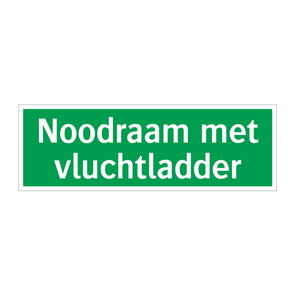 Noodraam met vluchtladder & Noodraam met vluchtladder & Noodraam met vluchtladder