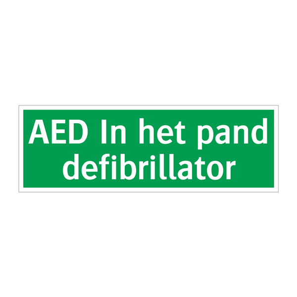 AED In het pand defibrillator & AED In het pand defibrillator & AED In het pand defibrillator