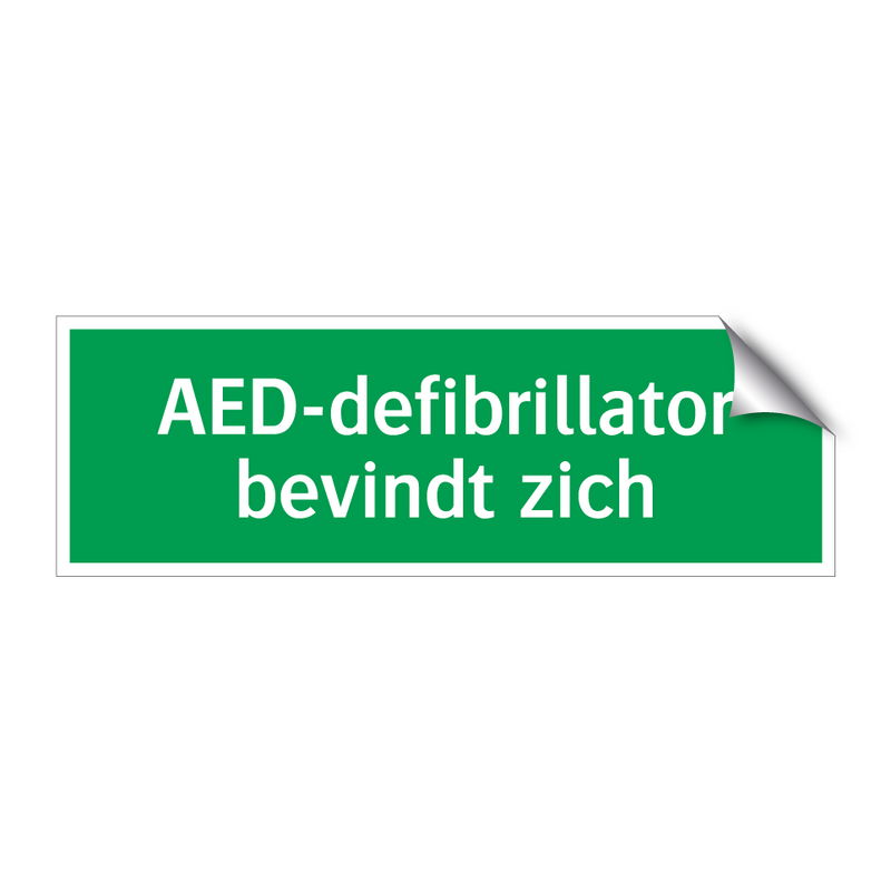 AED-defibrillator bevindt zich & AED-defibrillator bevindt zich & AED-defibrillator bevindt zich