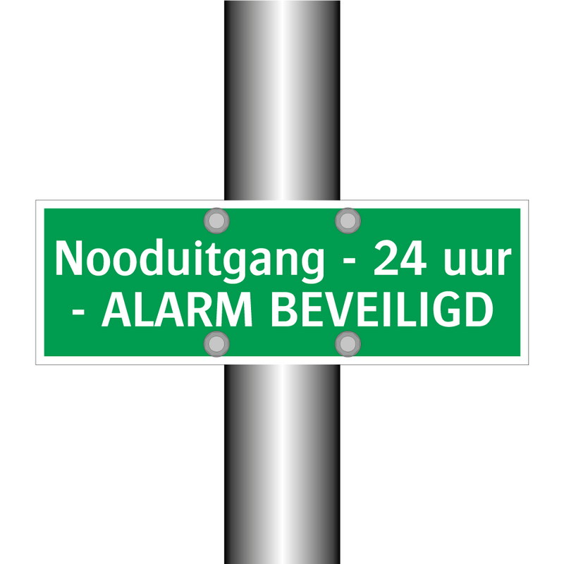 Nooduitgang - 24 uur - ALARM BEVEILIGD & Nooduitgang - 24 uur - ALARM BEVEILIGD