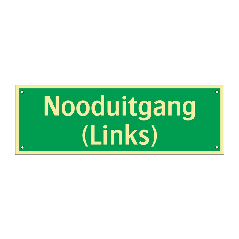 Nooduitgang (Links) & Nooduitgang (Links) & Nooduitgang (Links) & Nooduitgang (Links)