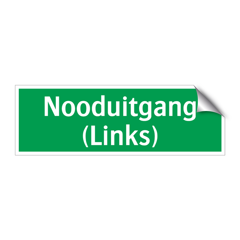 Nooduitgang (Links) & Nooduitgang (Links) & Nooduitgang (Links) & Nooduitgang (Links)