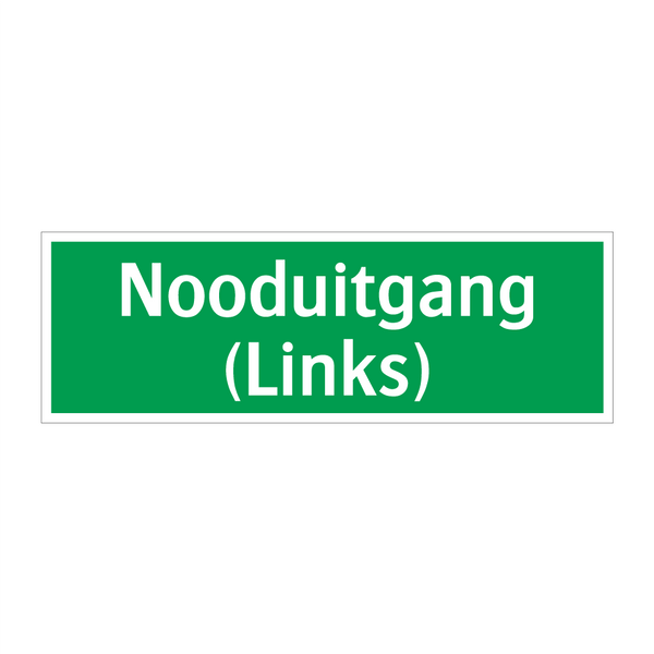 Nooduitgang (Links) & Nooduitgang (Links) & Nooduitgang (Links) & Nooduitgang (Links)