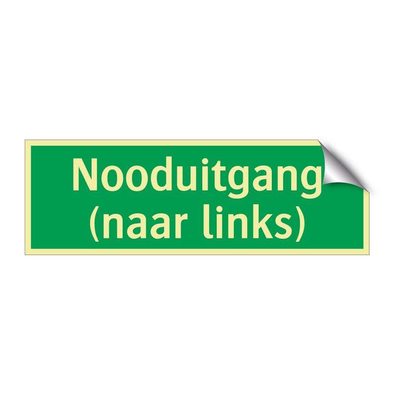 Nooduitgang (naar links) & Nooduitgang (naar links) & Nooduitgang (naar links)