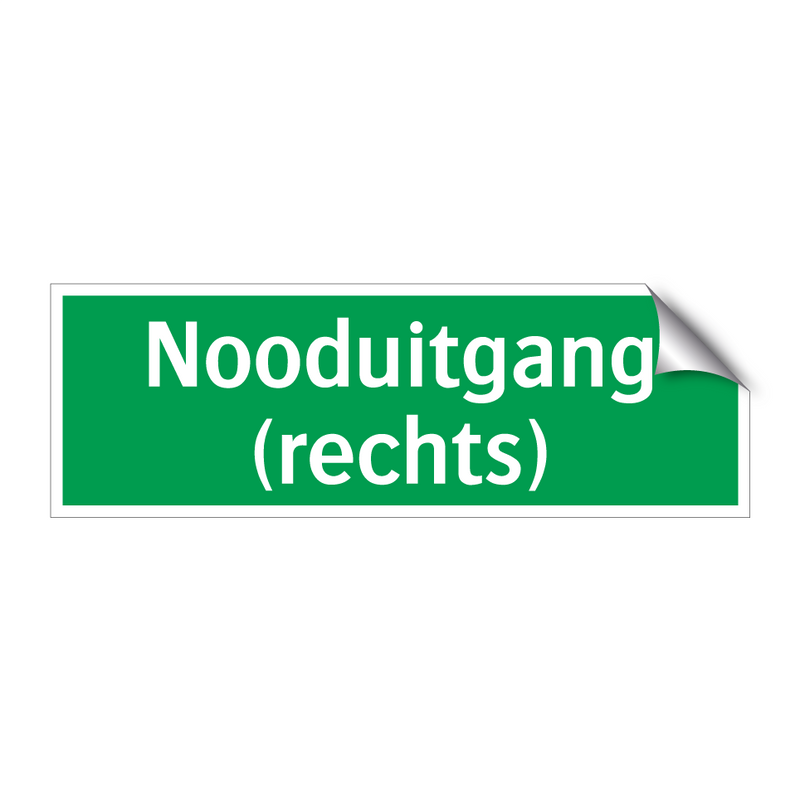 Nooduitgang (rechts) & Nooduitgang (rechts) & Nooduitgang (rechts) & Nooduitgang (rechts)