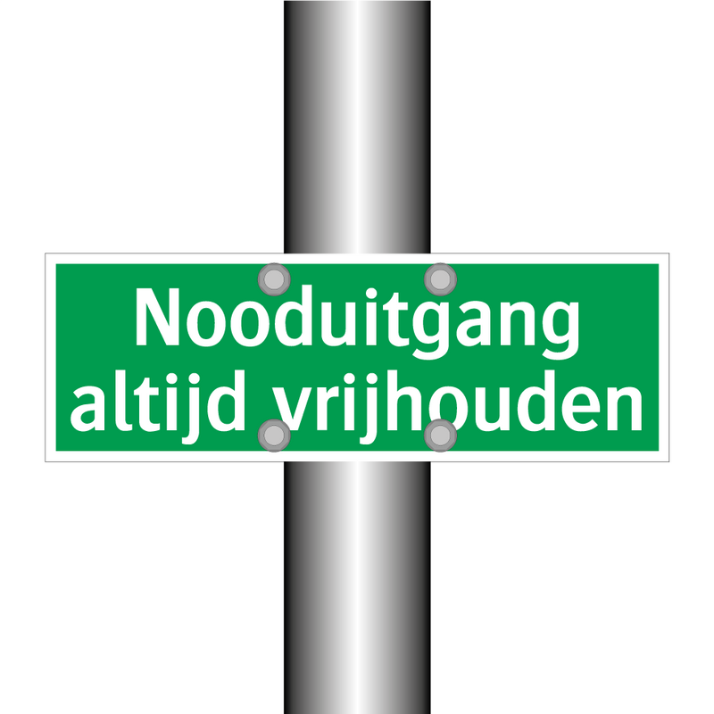 Nooduitgang altijd vrijhouden & Nooduitgang altijd vrijhouden & Nooduitgang altijd vrijhouden