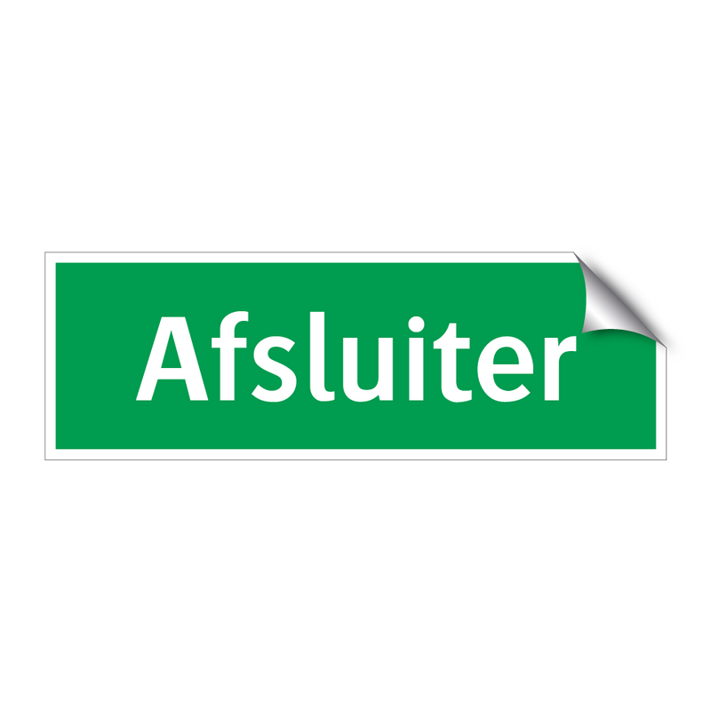 Afsluiter & Afsluiter & Afsluiter & Afsluiter