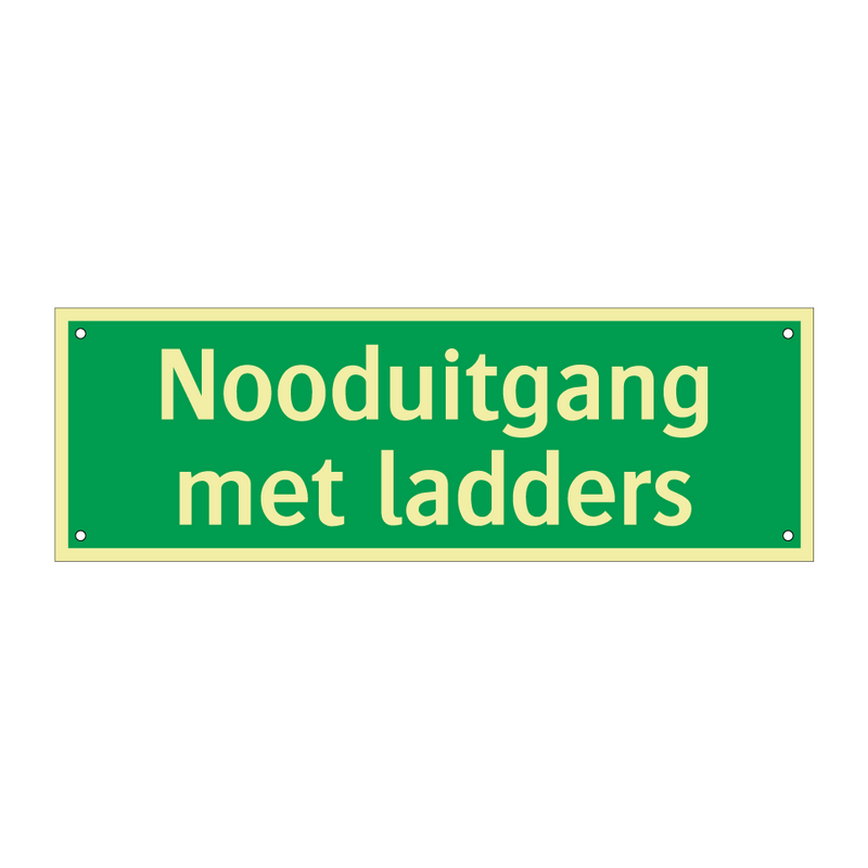 Nooduitgang met ladders & Nooduitgang met ladders & Nooduitgang met ladders