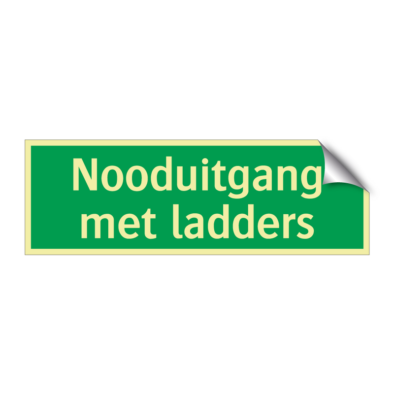 Nooduitgang met ladders & Nooduitgang met ladders & Nooduitgang met ladders