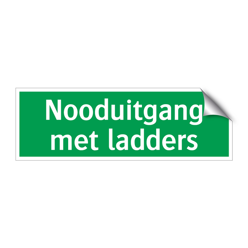 Nooduitgang met ladders & Nooduitgang met ladders & Nooduitgang met ladders