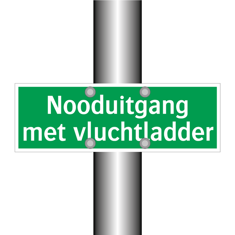 Nooduitgang met vluchtladder & Nooduitgang met vluchtladder & Nooduitgang met vluchtladder