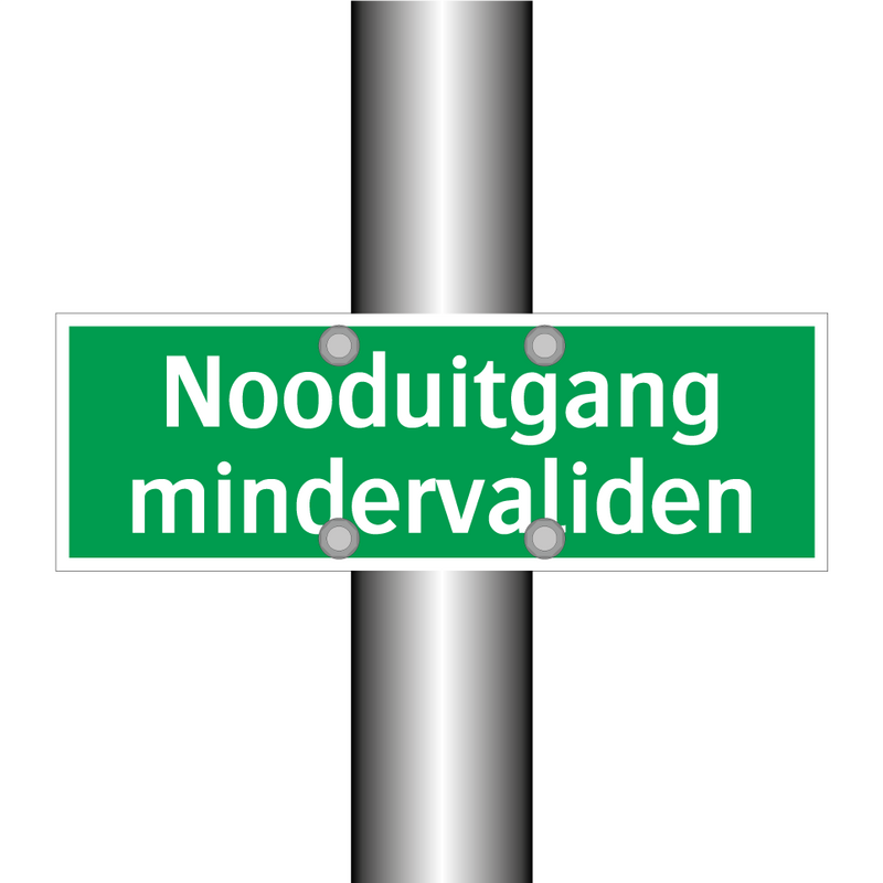 Nooduitgang mindervaliden & Nooduitgang mindervaliden & Nooduitgang mindervaliden