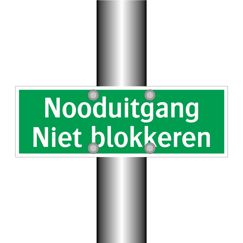 Nooduitgang Niet blokkeren & Nooduitgang Niet blokkeren & Nooduitgang Niet blokkeren