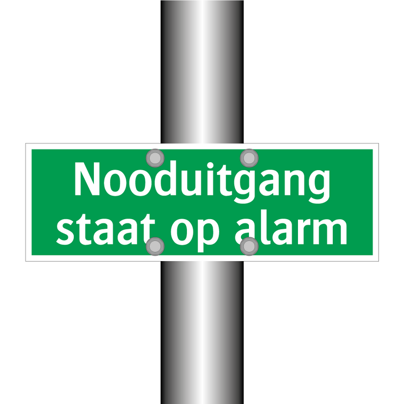 Nooduitgang staat op alarm & Nooduitgang staat op alarm & Nooduitgang staat op alarm