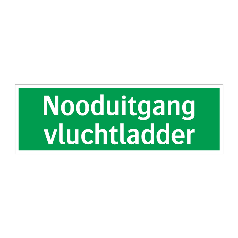 Nooduitgang vluchtladder & Nooduitgang vluchtladder & Nooduitgang vluchtladder