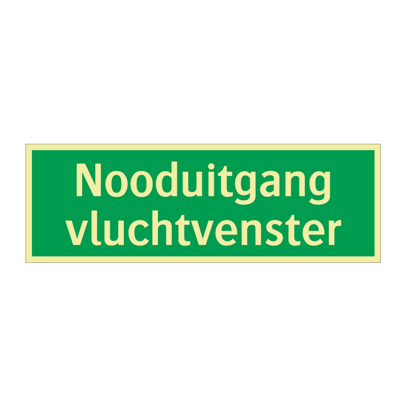 Nooduitgang vluchtvenster & Nooduitgang vluchtvenster & Nooduitgang vluchtvenster