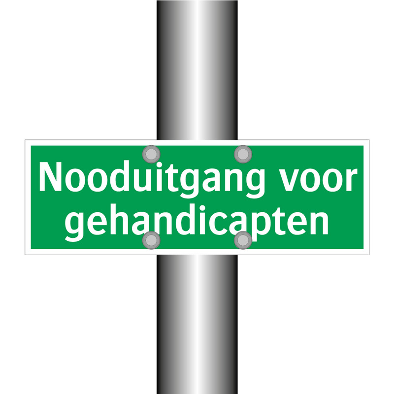 Nooduitgang voor gehandicapten & Nooduitgang voor gehandicapten & Nooduitgang voor gehandicapten