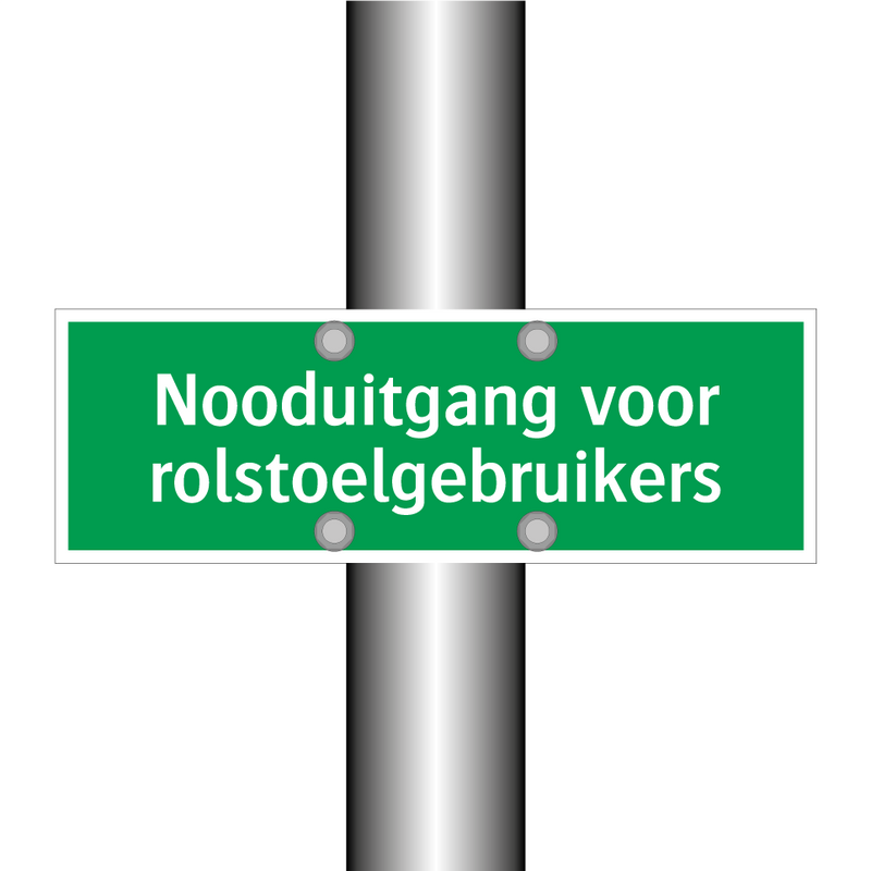 Nooduitgang voor rolstoelgebruikers & Nooduitgang voor rolstoelgebruikers