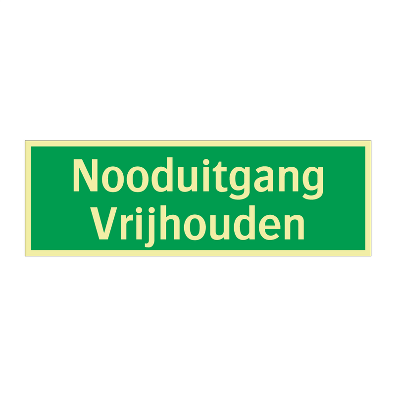 Nooduitgang Vrijhouden & Nooduitgang Vrijhouden & Nooduitgang Vrijhouden & Nooduitgang Vrijhouden