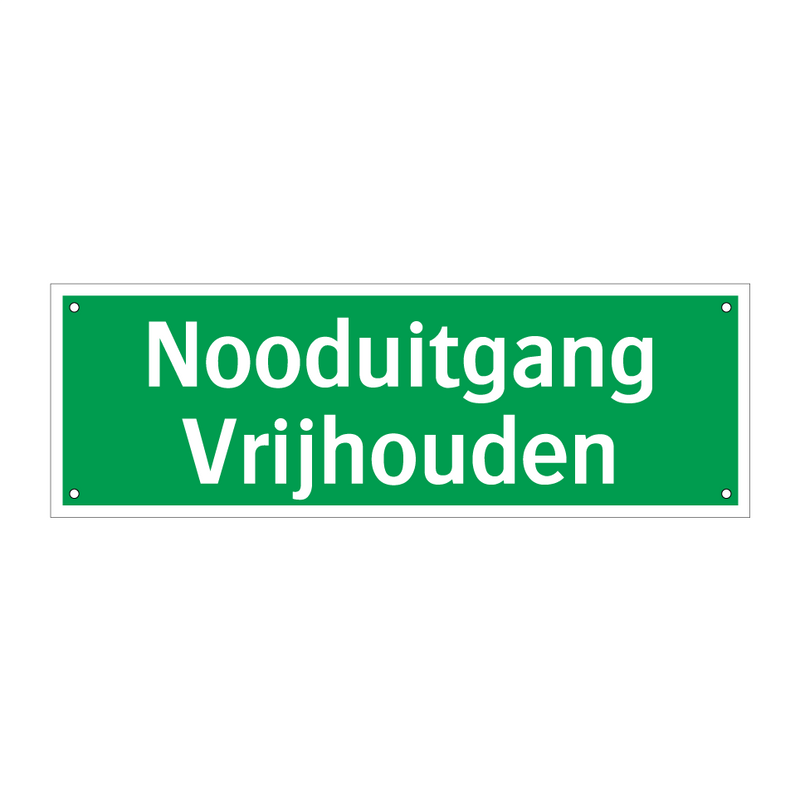 Nooduitgang Vrijhouden & Nooduitgang Vrijhouden & Nooduitgang Vrijhouden & Nooduitgang Vrijhouden