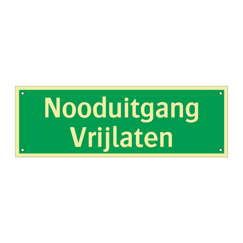 Nooduitgang Vrijlaten & Nooduitgang Vrijlaten & Nooduitgang Vrijlaten & Nooduitgang Vrijlaten