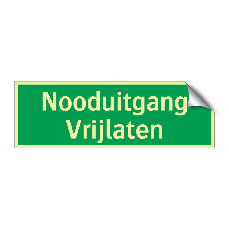 Nooduitgang Vrijlaten & Nooduitgang Vrijlaten & Nooduitgang Vrijlaten & Nooduitgang Vrijlaten