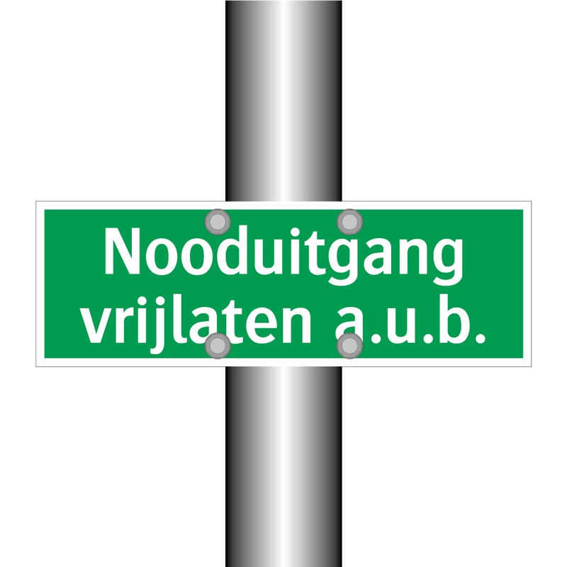 Nooduitgang vrijlaten a.u.b. & Nooduitgang vrijlaten a.u.b. & Nooduitgang vrijlaten a.u.b.