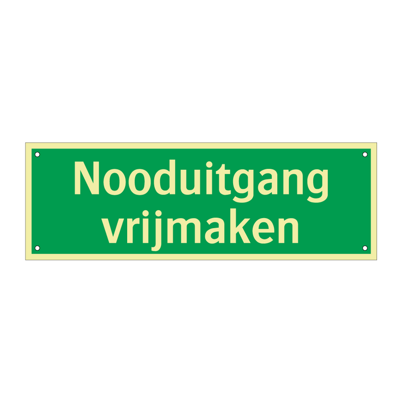 Nooduitgang vrijmaken & Nooduitgang vrijmaken & Nooduitgang vrijmaken & Nooduitgang vrijmaken