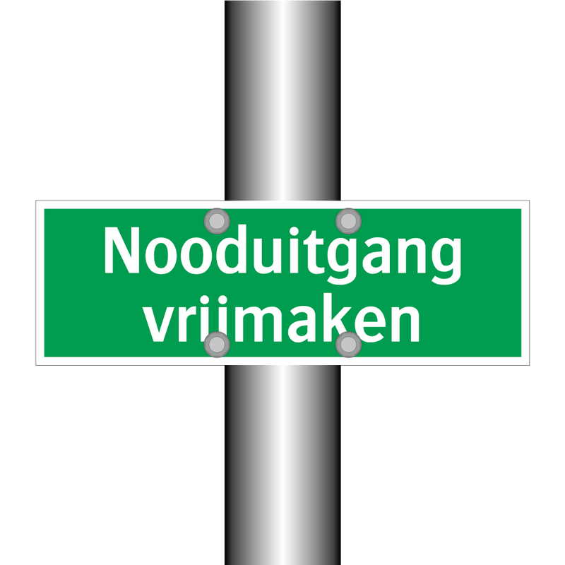 Nooduitgang vrijmaken & Nooduitgang vrijmaken & Nooduitgang vrijmaken