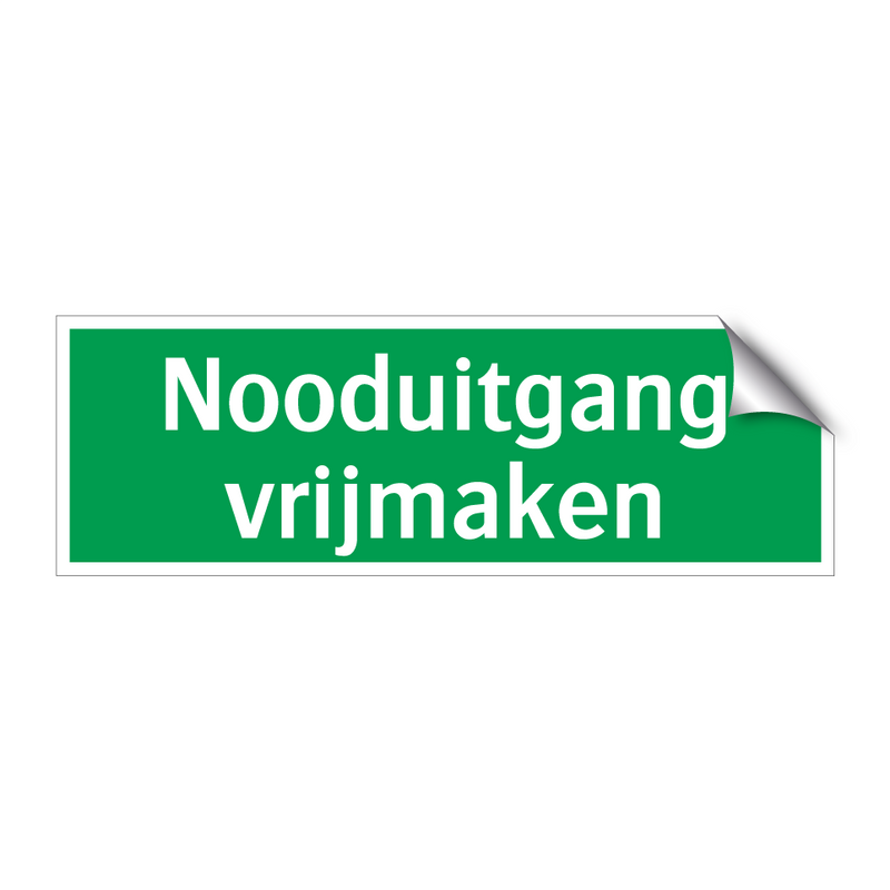 Nooduitgang vrijmaken & Nooduitgang vrijmaken & Nooduitgang vrijmaken & Nooduitgang vrijmaken