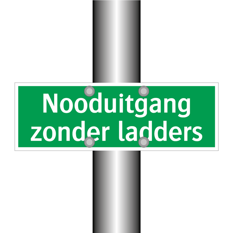 Nooduitgang zonder ladders & Nooduitgang zonder ladders & Nooduitgang zonder ladders