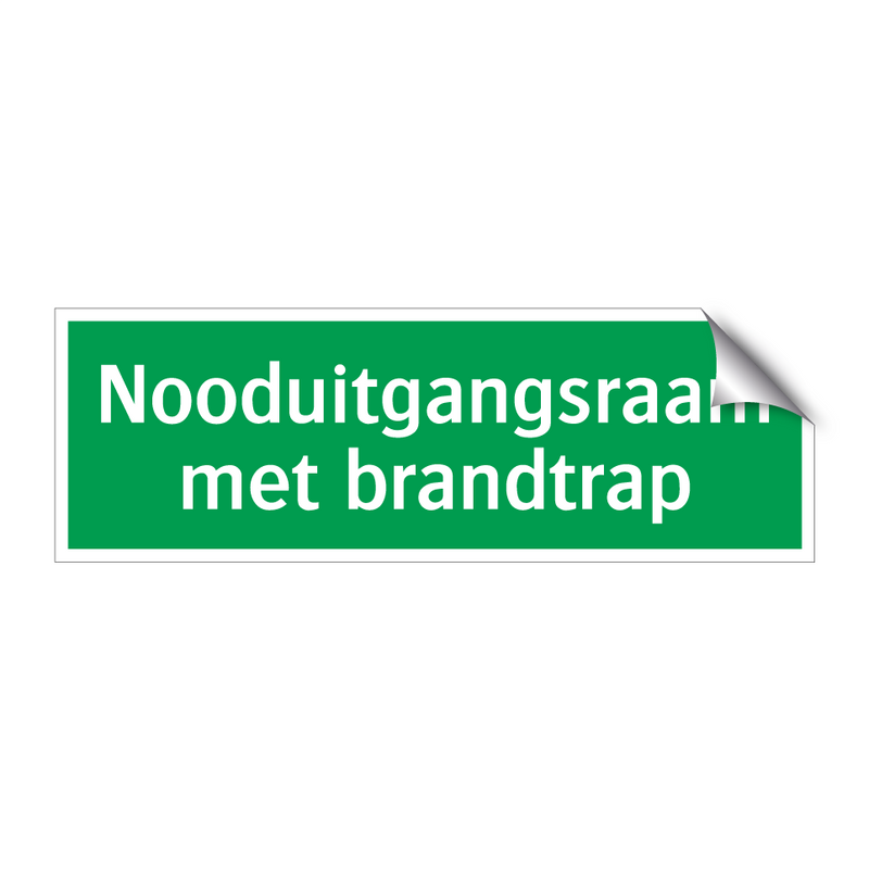 Nooduitgangsraam met brandtrap & Nooduitgangsraam met brandtrap & Nooduitgangsraam met brandtrap