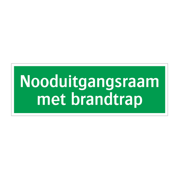 Nooduitgangsraam met brandtrap & Nooduitgangsraam met brandtrap & Nooduitgangsraam met brandtrap