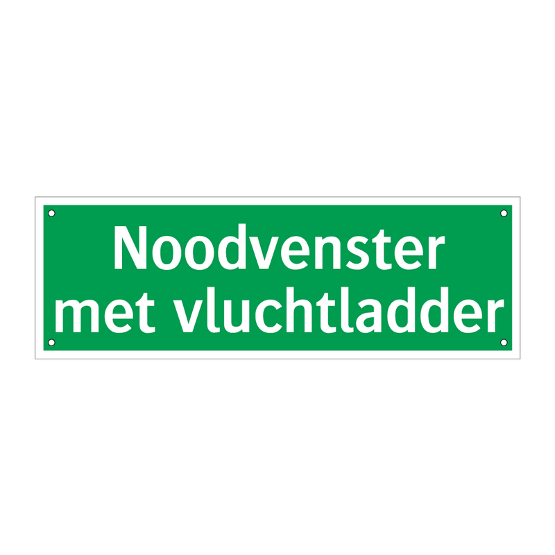 Noodvenster met vluchtladder & Noodvenster met vluchtladder & Noodvenster met vluchtladder