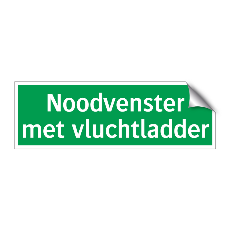 Noodvenster met vluchtladder & Noodvenster met vluchtladder & Noodvenster met vluchtladder