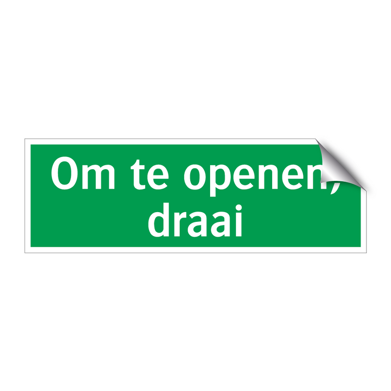 Om te openen, draai & Om te openen, draai & Om te openen, draai & Om te openen, draai