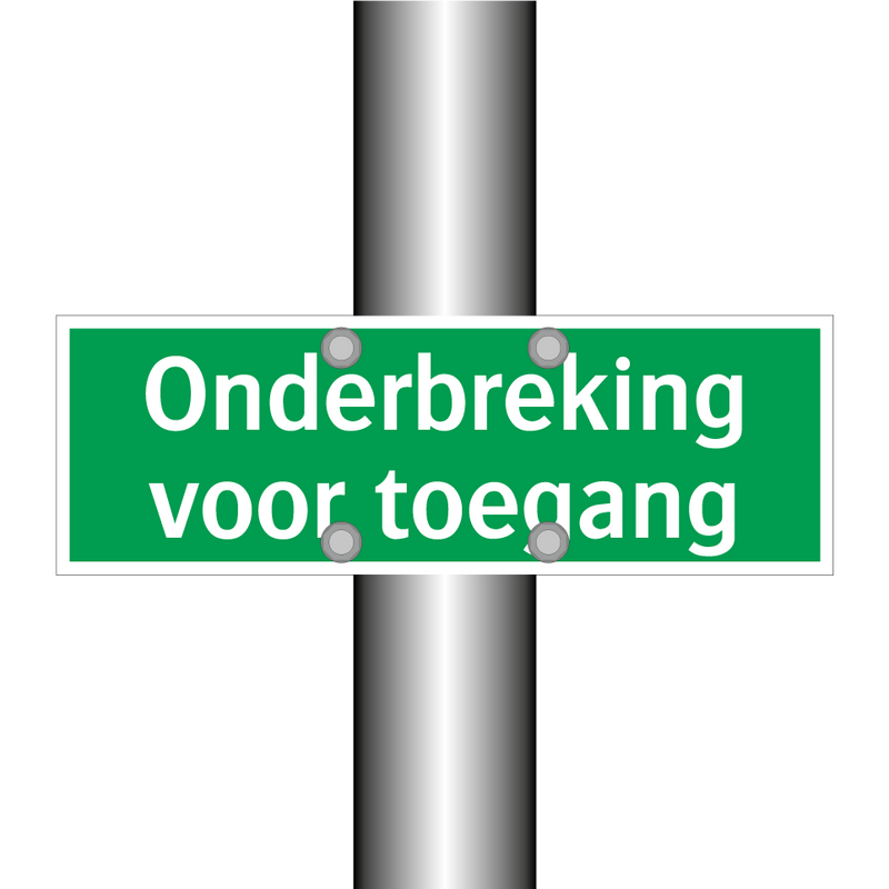 Onderbreking voor toegang & Onderbreking voor toegang & Onderbreking voor toegang