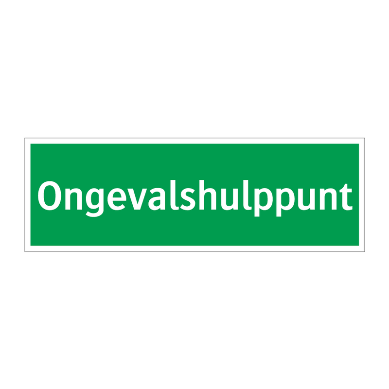 Ongevalshulppunt & Ongevalshulppunt & Ongevalshulppunt & Ongevalshulppunt & Ongevalshulppunt