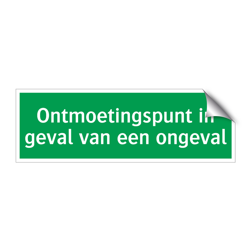 Ontmoetingspunt in geval van een ongeval & Ontmoetingspunt in geval van een ongeval