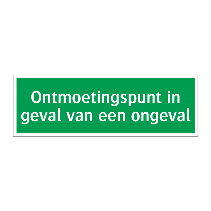 Ontmoetingspunt in geval van een ongeval & Ontmoetingspunt in geval van een ongeval