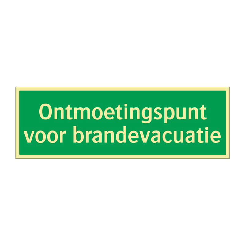 Ontmoetingspunt voor brandevacuatie & Ontmoetingspunt voor brandevacuatie