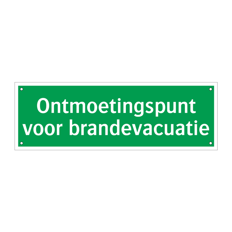 Ontmoetingspunt voor brandevacuatie & Ontmoetingspunt voor brandevacuatie