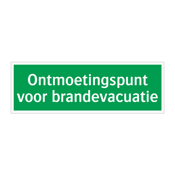 Ontmoetingspunt voor brandevacuatie & Ontmoetingspunt voor brandevacuatie