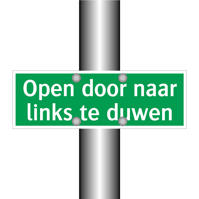 Open door naar links te duwen & Open door naar links te duwen & Open door naar links te duwen