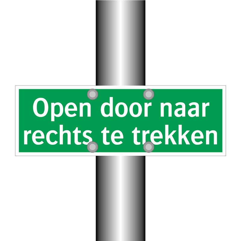 Open door naar rechts te trekken & Open door naar rechts te trekken