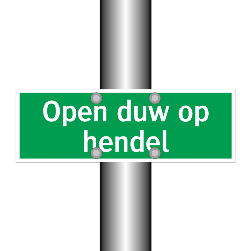 Open duw op hendel & Open duw op hendel & Open duw op hendel