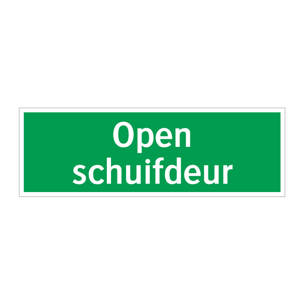 Open schuifdeur & Open schuifdeur & Open schuifdeur & Open schuifdeur & Open schuifdeur