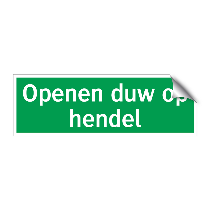 Openen duw op hendel & Openen duw op hendel & Openen duw op hendel & Openen duw op hendel