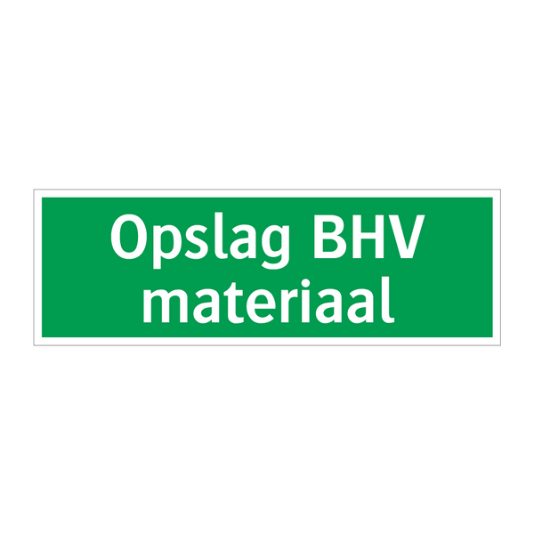 Opslag BHV materiaal & Opslag BHV materiaal & Opslag BHV materiaal & Opslag BHV materiaal