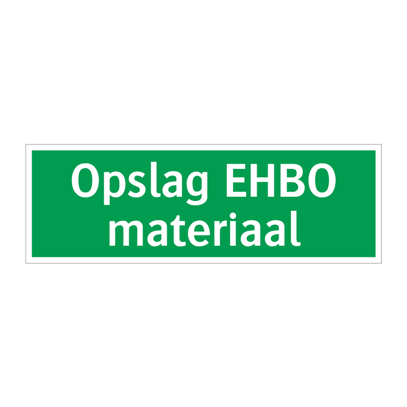 Opslag EHBO materiaal & Opslag EHBO materiaal & Opslag EHBO materiaal & Opslag EHBO materiaal